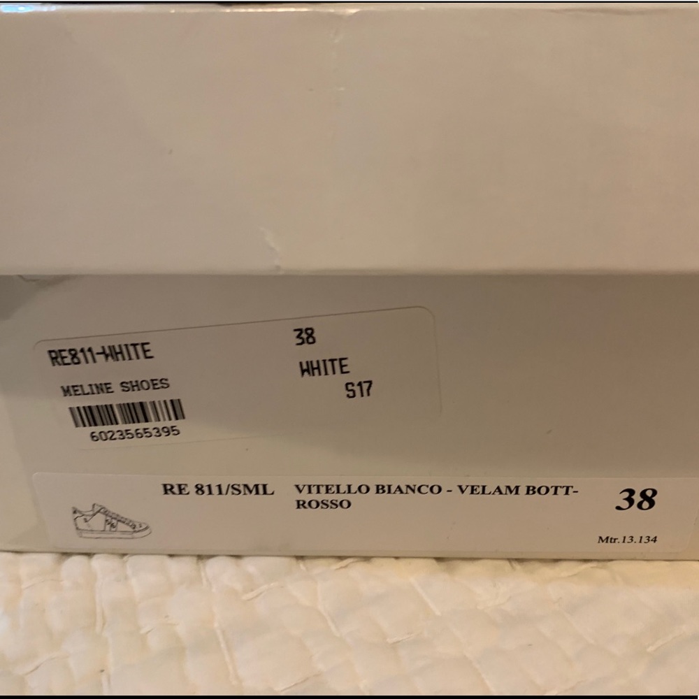 White leather platform sneaker with "fly" jewel - Picture 4 of 5